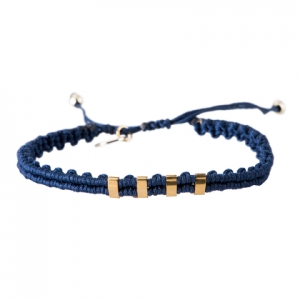 Scottie blue gold armband